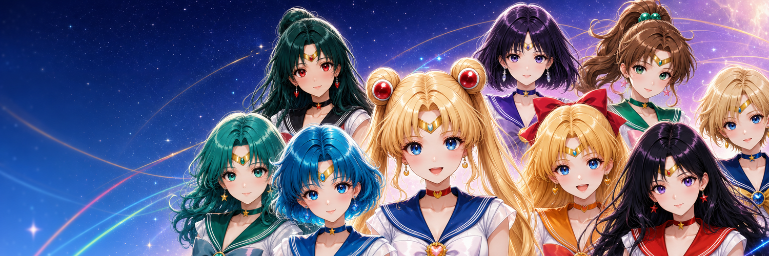 9人のセーラー戦士が集まったセーラー戦士AI画廊のカバー画像